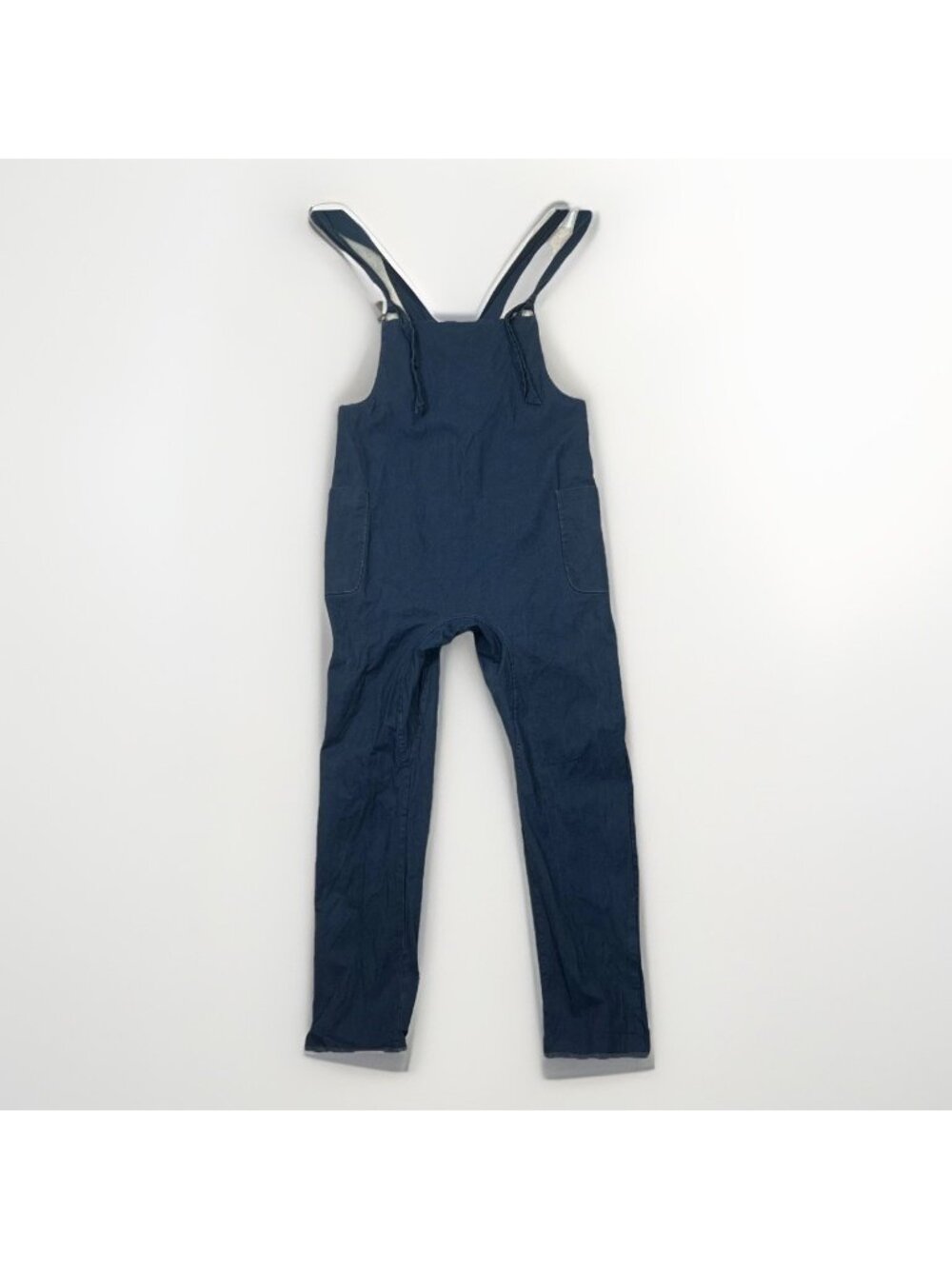 Seed Boho Hobo Overalls Hemp Organic Cotton Natural Indigo Blue Slow Fashion S